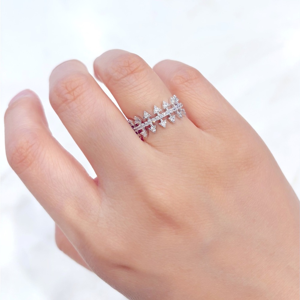 APM Monaco Silver Wide Ring